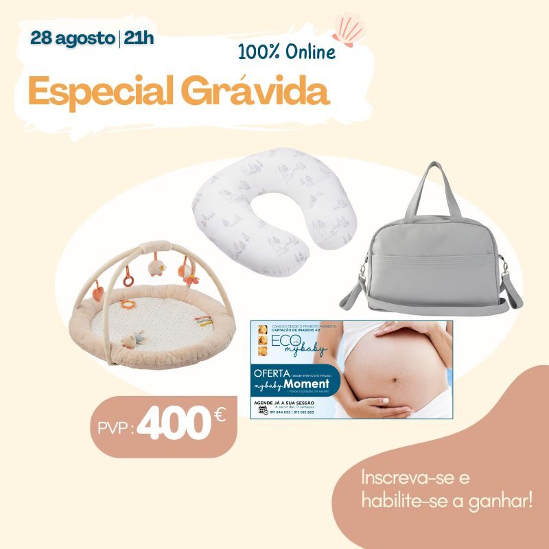 Especial Grávida 28 agosto | 21h 100% Online Programa 21h00 21h30 22h00 Criopreservar: Uma Escolha de Amor por Carolina Vicente, Formadora do Laboratório BebéVida Gravidez, Parto e Pós-Parto: O Papel da Fisioterapia Pélvica por Carolina Mateus, Fisioterapeuta Amamentação Descomplicada: Dicas Práticas por Filipa Ribeiro, Enfermeira Especialista em Saúde Materna e Obstétrica Especial Grávida
28 agosto | 21h
100% Online
Programa
21h00
21h30
22h00
Criopreservar: Uma Escolha de Amor
por Carolina Vicente, Formadora do Laboratório BebéVida
Gravidez, Parto e Pós-Parto: O Papel da Fisioterapia Pélvica
por Carolina Mateus, Fisioterapeuta
Amamentação Descomplicada: Dicas Práticas
por Filipa Ribeiro, Enfermeira Especialista em Saúde Materna e Obstétrica