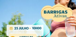 Treino Diário para Grávidas PRESENCIAL Barrigas Ativas PRESENCIAL 25 julho 10h00 Jardins do Campo Grande (1)